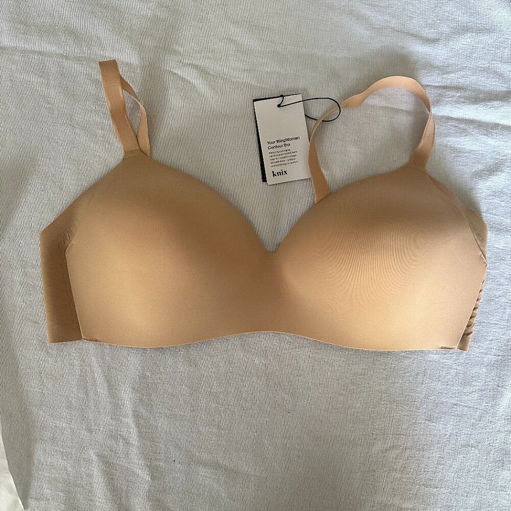 Knix WingWoman Contour Bra, Warm Sand, Size 42C, New